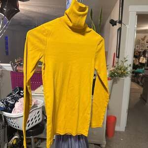 J. Crew Yellow Mock Turtleneck Long Sleeve Top